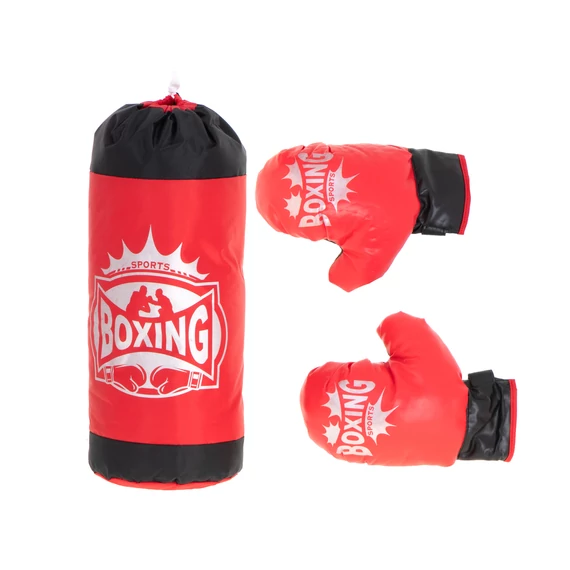 Boxzsák és boxkesztyű szett gyerekeknek
