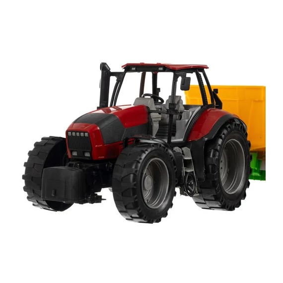 Interaktív traktor játék készlet felnyitható tetővel és motorháztetővel