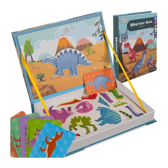Mágneses puzzle - Dínós