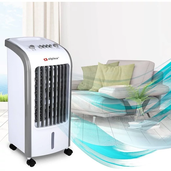 Alpina Air Cooler zajmentes mobil léghűtő - 80W teljesítménnyel, 4 literes víztartállyal