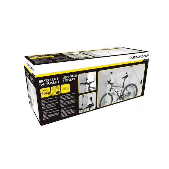 Kerékpár lift mennyezetre 15m kötél max 20kg Dunlop