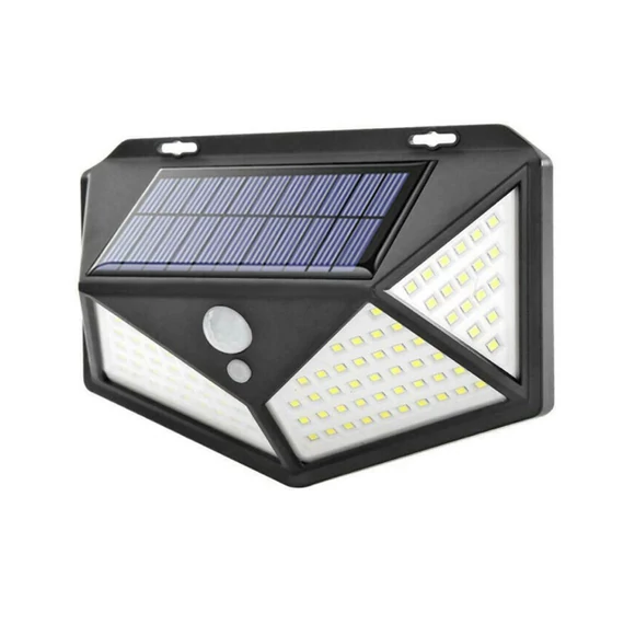100 LED-es kültéri napelemes lámpa