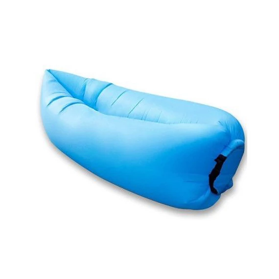 EasyBag pumpa nélküli levegővel tölthető matrac kék színben