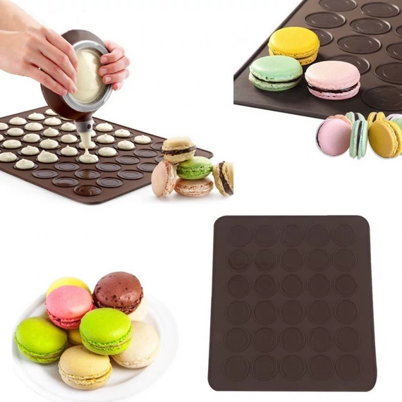 Szilikon macaron sütőlap