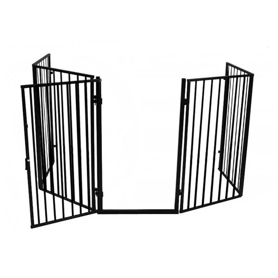 Biztonsági térelválasztó rács kinyitható ajtóval gyerekeknek és kisállatoknak  - 304 x 74,5 cm