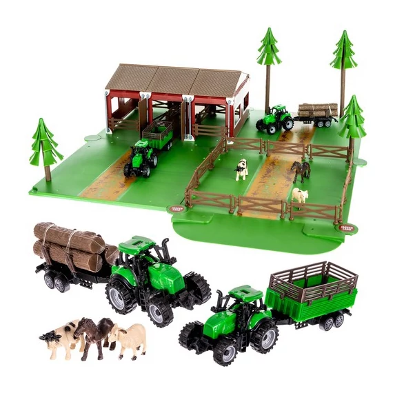Farm állatokkal, 2 traktorral