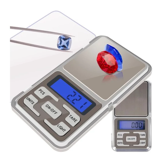 Digitális gramm- és ékszermérleg, 0.01 - 200 gramm - 0.01 g pontosság
