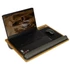 Kép 1/4 - Laptoptartó tálca fa betéttel, párnázott alátéttel