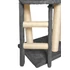 Kép 6/9 - Cica fa kaparófa 138 cm magas, 5 szintes, stabil rögzítéssel