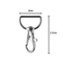 Kép 3/4 - Fémből készült karabiner-horog 500 db-os készlet