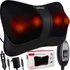 Kép 1/7 - Elektromos shiatsu masszázspárna - 4 fej , 2 melegítő fokozat , hálózati adapter + szivargyújtó