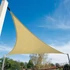 Kép 3/5 - Háromszög alakú árnyékoló napvitorla világos homok színben  3,6x3,6x3,6m méretben
