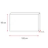 Kép 3/8 - Yandiya infrapanel 800 W-s teljesítménnyel – fehér színben /60×120 cm/