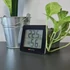 Kép 1/7 - Szobahőmérő és páratartalommérő, LCD kijelző, világítás, 5 funkciós, fekete