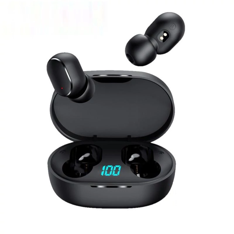 E6S TWS vezeték nélküli bluetooth headset - töltöttség visszajelzővel a töltőtokban