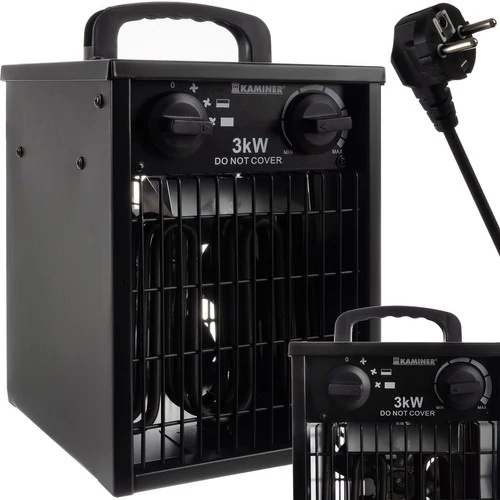 Elektromos fűtőventilátor 3000W fűtőteljesítménnyel